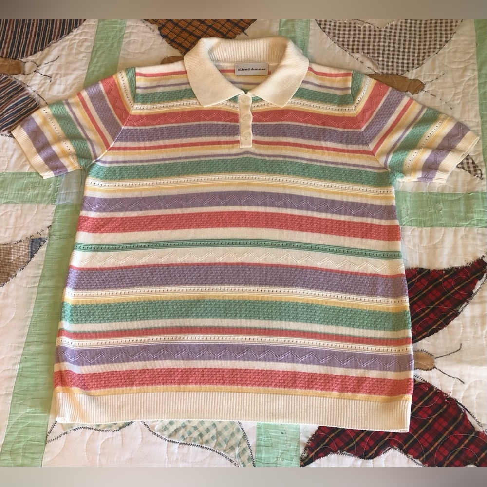 multi-colored alfred dunner blouse